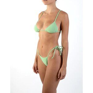 TROPIC OF C Equator Bikini Top in Seafoam Small New Womens Swimsuit
